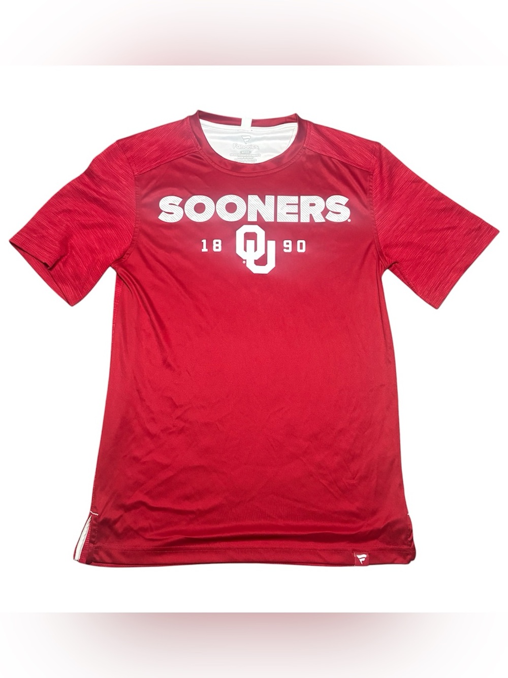 Fanatics Men's Small Red Sooners OU 1890 Shirt